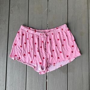 Pink and red heart shorts